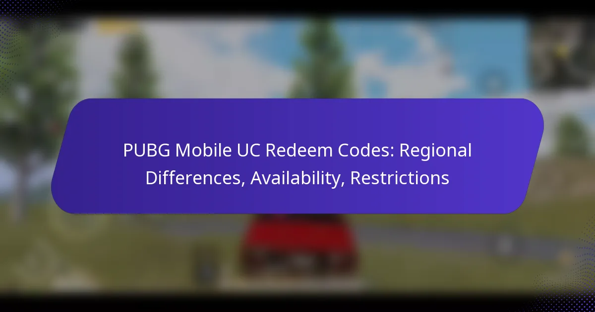 PUBG Mobile UC Redeem Codes: Regional Differences, Availability, Restrictions